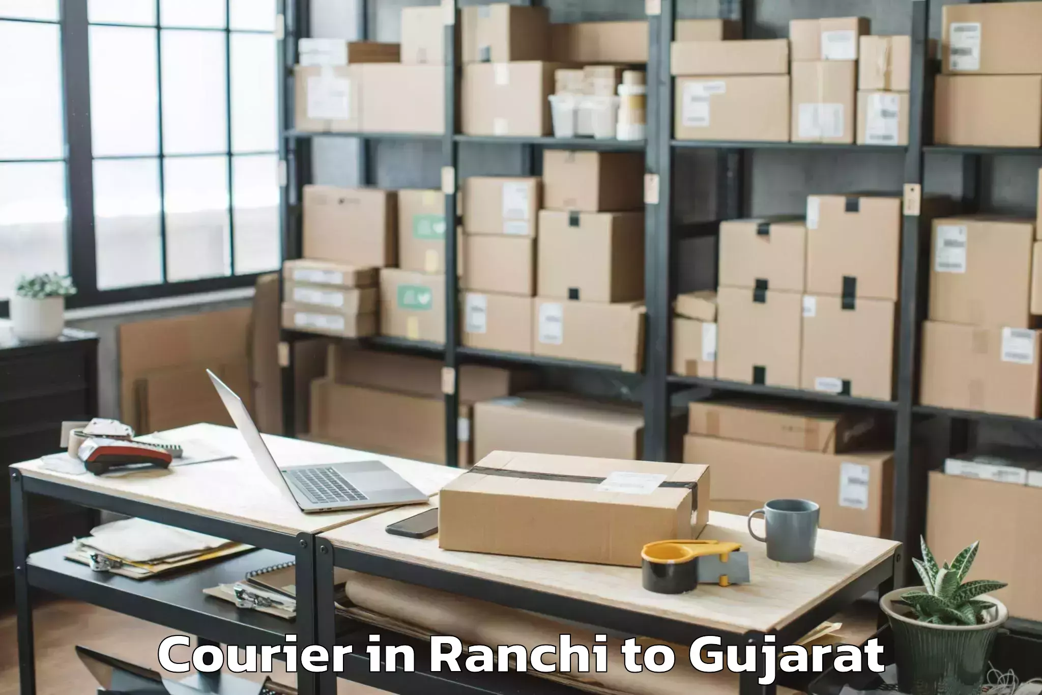 Easy Ranchi to Patdi Courier Booking